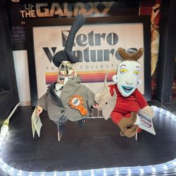 Mayor & Lock Nightmare Before Christmas 8” Plush Disney Store W Tags VG+