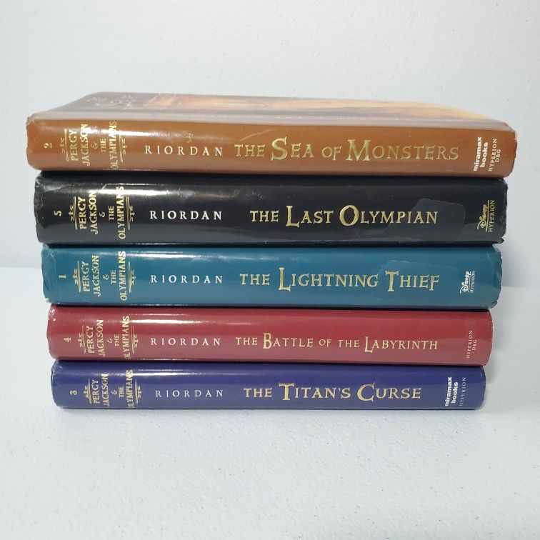 Percy Jackson 1st Edition Bookset 1-5 Hardcover Set