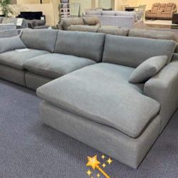 Plush Comfy Cloud Modular Sectional Sofa Couch 
