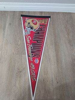 Vintage San Francisco 49ers Super Bowl XXIX Champions Full Size Pennant WinCraft