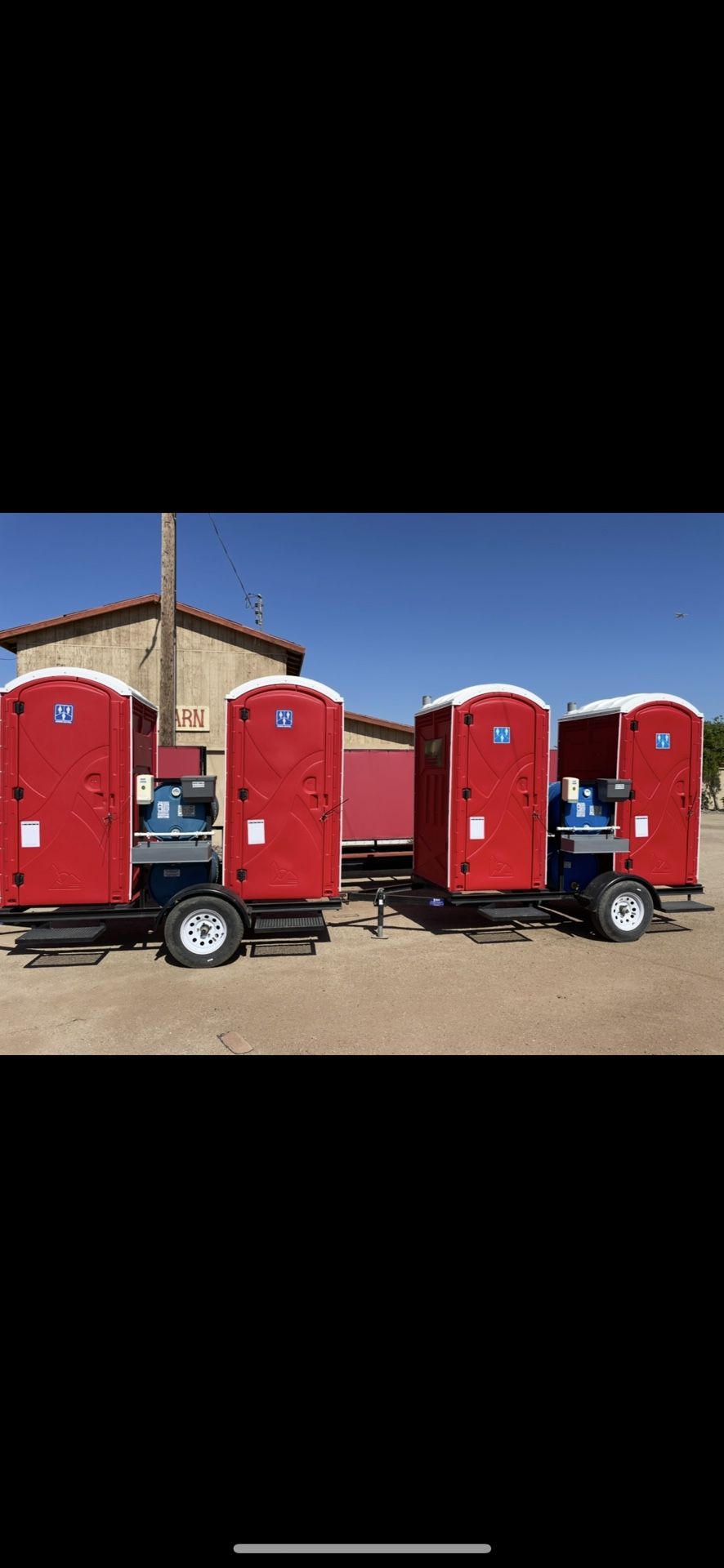 Porta Potties And Shades