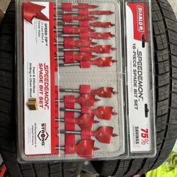 Diablo Paddle Bit Set With Storage Binder 