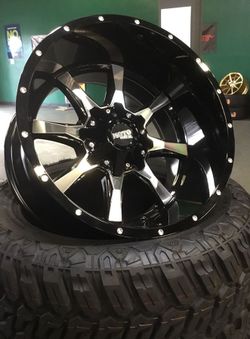 on sale new moto metal 20x10 6x135 6x139.7 wheels and 33x12.50-20 tires for 6 lug truck suv (we finance)