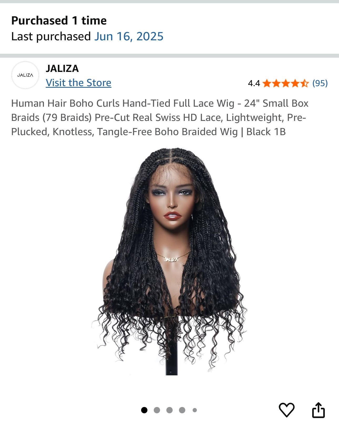 BEAUTIFUL FULL HD LACE BOHO BRAIDED WIG
