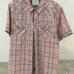 Men’s Short Sleeves Button Down XXL