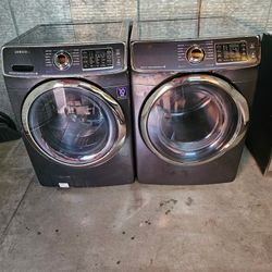 SAMSUNG WASHER AND GAS DRYER FRONT LOAD SET 