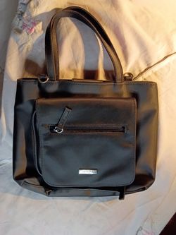 Unlimed Accessories Black Leather tote Bag