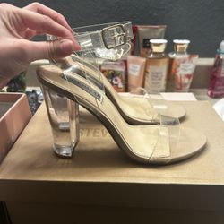 Steve Madden Clear Heels