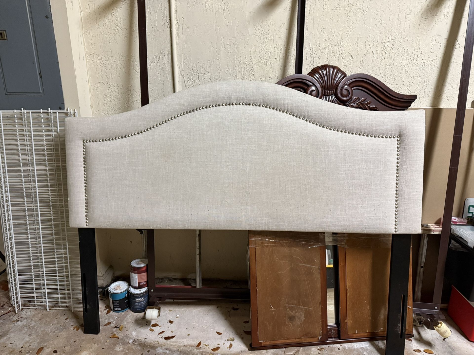 Free Queen Headboard, Dresser And Mirror.