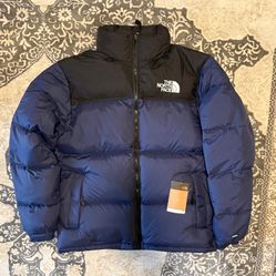 The North Face Nuptse 700 Puffer Down Jacket Navy Blue