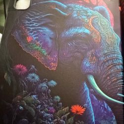 I Pad Case Elephant Floral Design 