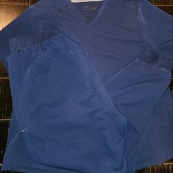 Navy Blue "Fabletics" XXL Scrubs set