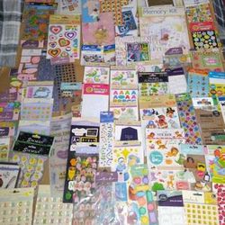 Huge Lot of 70+ Scrapbooking Craft Stickers

