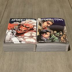 Attack on Titan Omnibus 1 and 2 Manga Set Vol 1 2 3 4 5 6 Hajime Isayama
