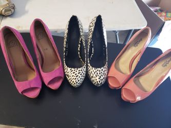 3 pair heels