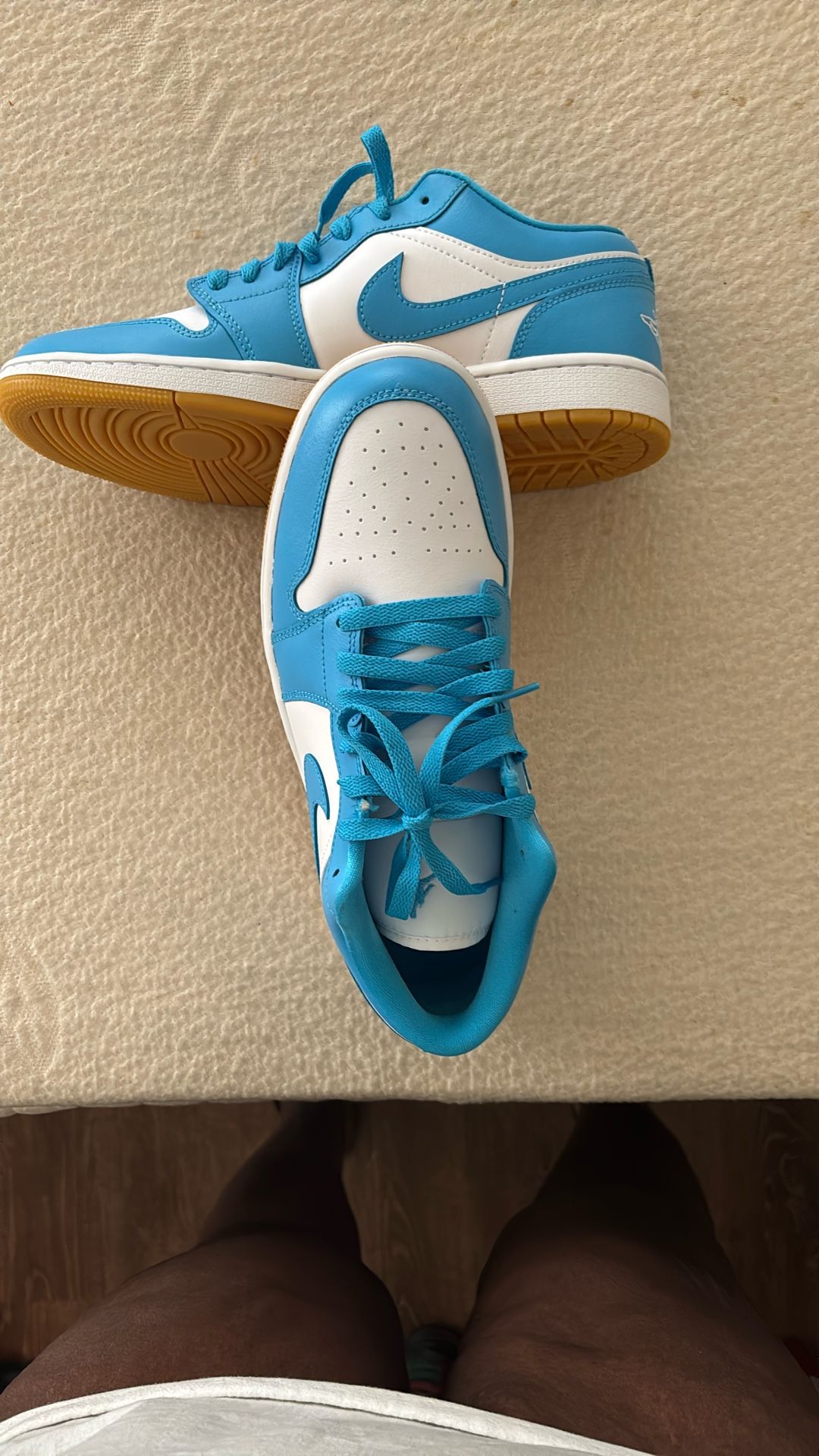 Air Jordan 1 Low Aquatone, Size 11 W/9.5 M