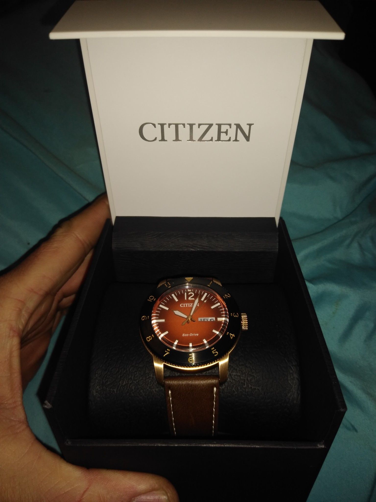 CITIZEN WHITE GOLD ECO-DRIVE