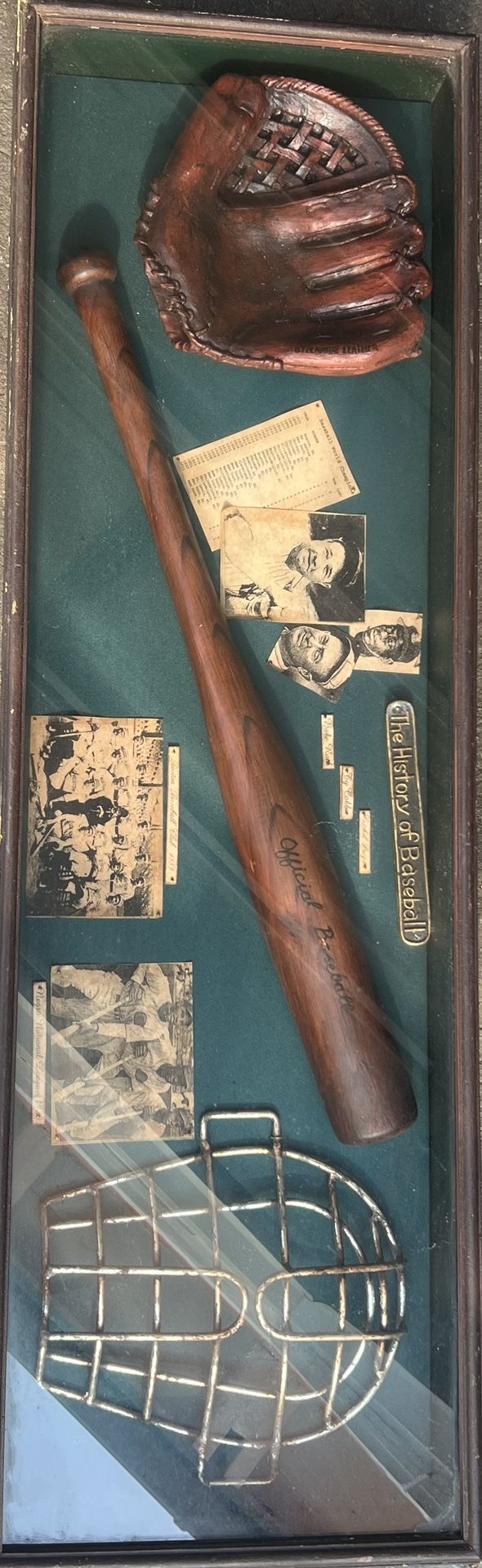 History Of Baseball Display Case