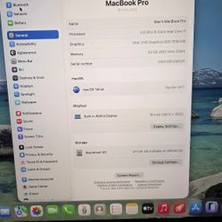 MacBook Pro16"
  i7-9750 2.6 Ghz 32Ram 512G Touchbar, Tahoe