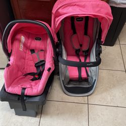Pink Baby Stroller 