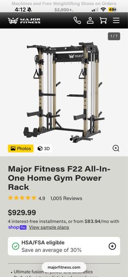 Power Rack - Major Fitness F22 Home Gym