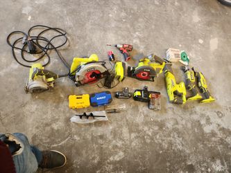 Milwaukee Impact Dril And Ryobi Cordless Set
