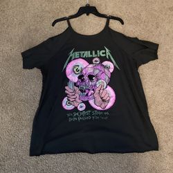 Torrid Cold Shoulder Metallica Shirt