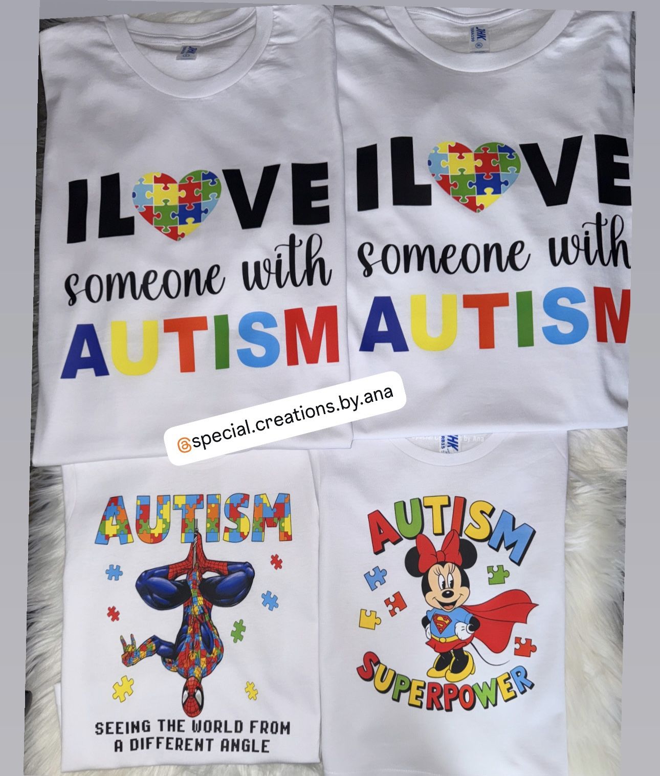 Custom autism awareness family shirts 🧩❤️