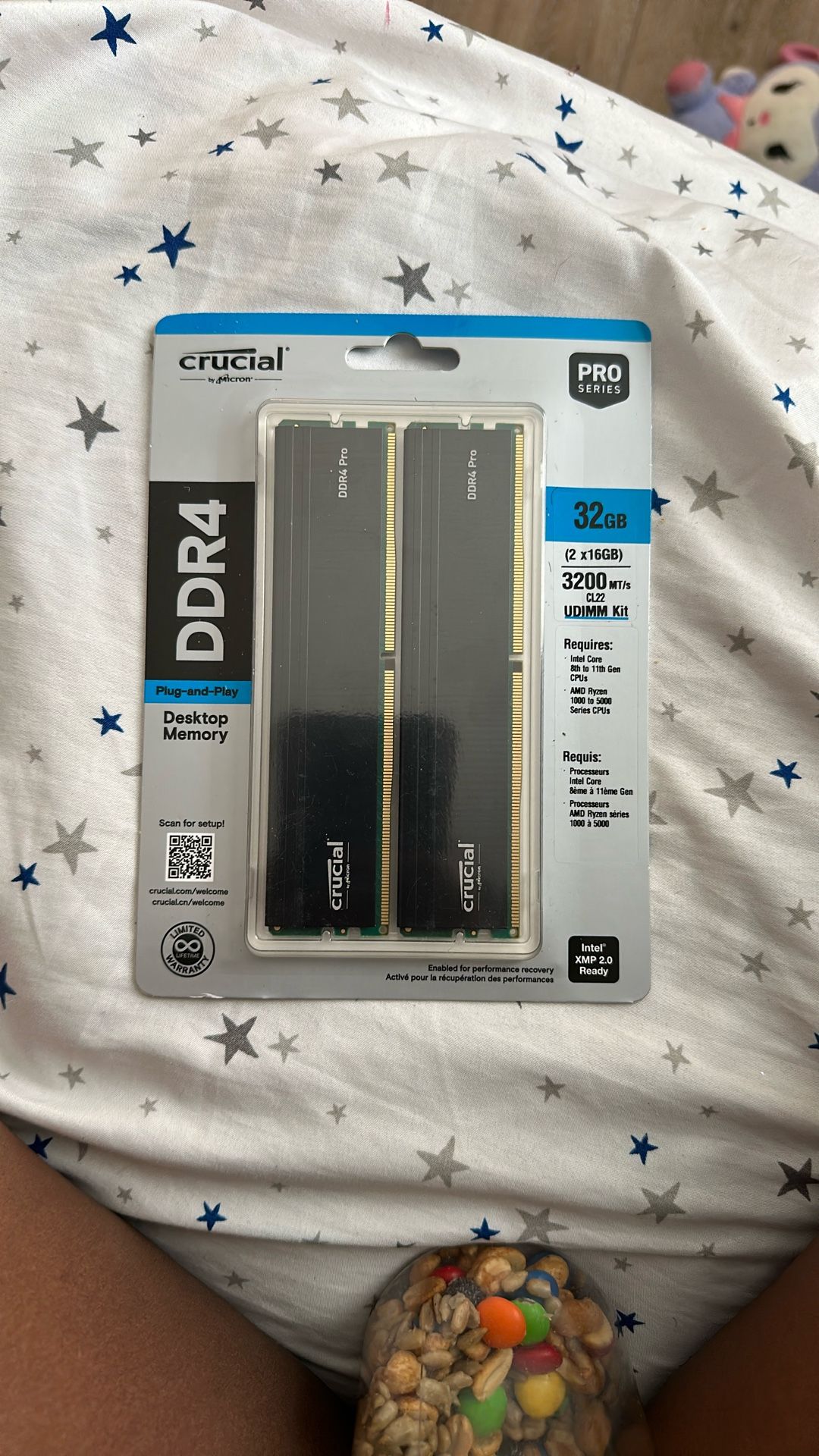Crucial Pro 32GB DDR4 RAM Kit (2x16GB), High-Performance 3200MHz (or 3000MHz or 2666MHz) Desktop Memory UDIMM 288-Pin, Compatible with Intel and AMD R