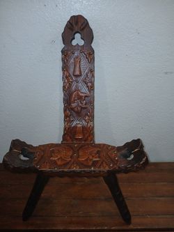 Antique Spanish Birthing Chair