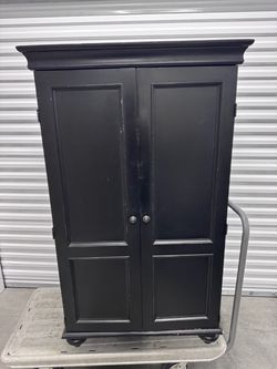Black Wood Armoire