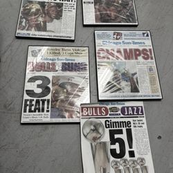 Vintage Chicago BULLS   wall decoration frame Set Michael Jordan