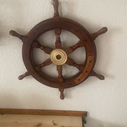 Ship Wheel Wood