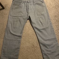 Levi 501’s Light Grey 40x30