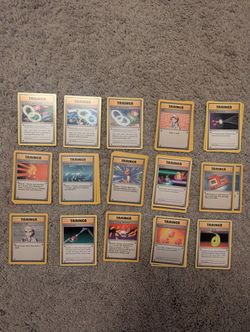 Vintage Pokemon Trainer Cards