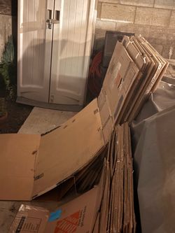 Moving boxes and protective paper going to trash EOD 10/2