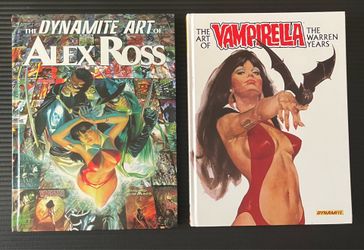 Dynamite Art of Vampirella & Alex Ross Collectible Art Book Lot