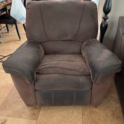 Soft Leather Recliner 