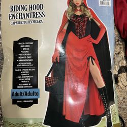 New Riding Hood Enchantress Adult Size Small 2–4 Womens Halloween Cosplay Costume Gloves And Boots Not Included 