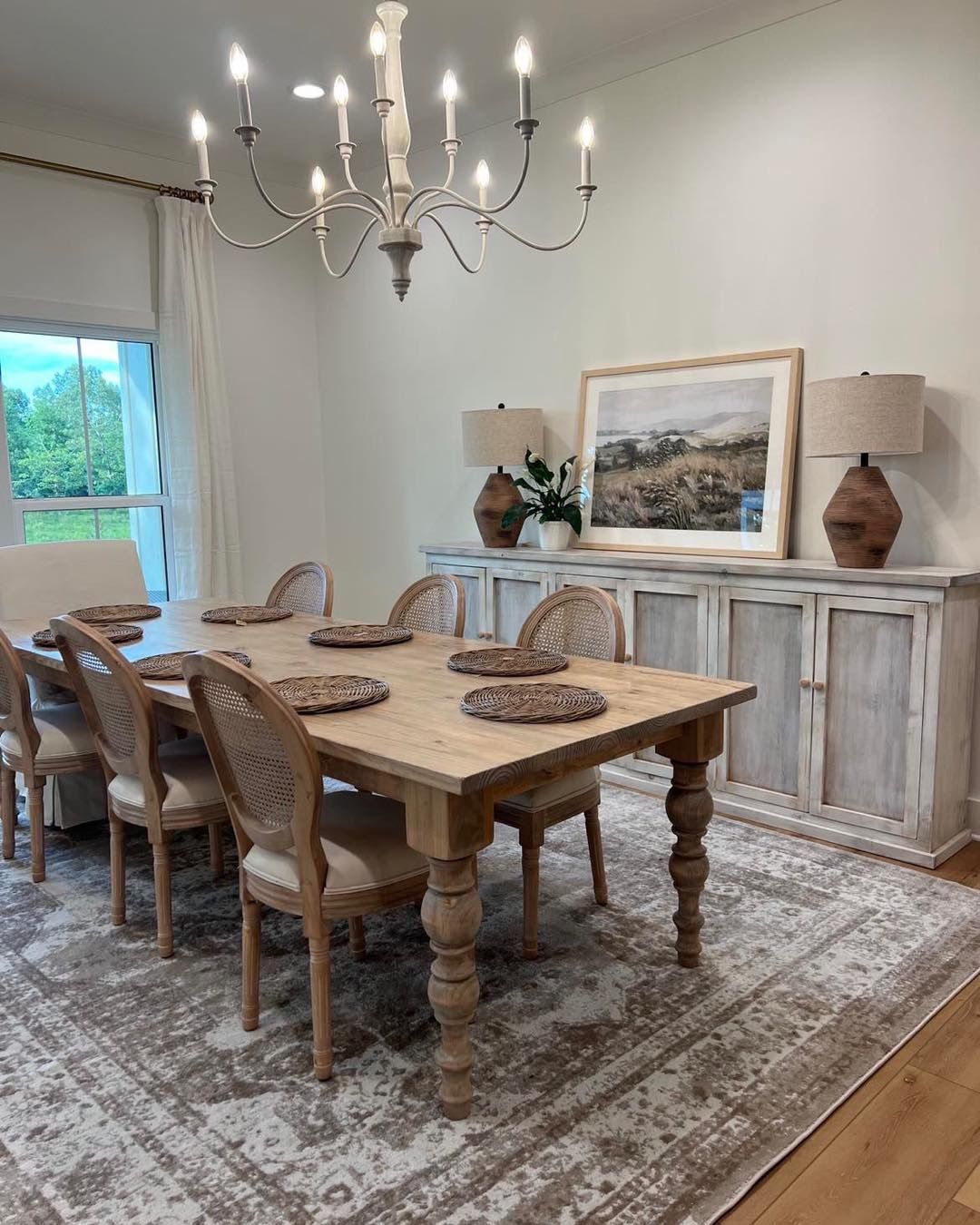 Custom Built Dining Table Solid wood Farmhouse Set Modern Rustic Bench Country Oval Round Counter Breakfast Height Farm House