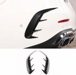 For Benz C-Class W(contact info removed)-24 Rear Bumper Side Vent Fender Splitter Carbon Fiber