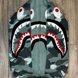 Bape Camo Shark Double Hoodie