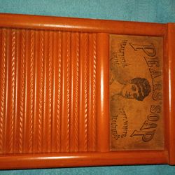 VINTAGE, ORIGINAL "PEARS SOAP" LINGERIE WASHBOARD !! 1950's-60's RETRO !!