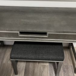 Vanity & Stool Set  Makeup Desk 48x20x30