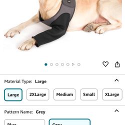 Dog Recovery Sleeve, Dog Recovery Suit, Abrasion Resistant Dog Recovery Sleeve Front Leg, Washable 2.5mm Thick and Waterproof, Pet Wounds Prevent Lick