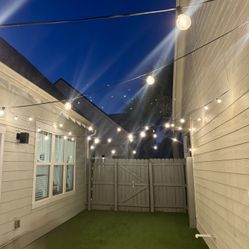 DAMAING 100FT Globe String Lights w/ 52 LED Bulbs (Outdoor Waterproof & Dimmable)