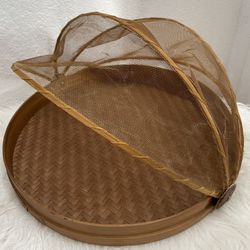 Round Bamboo Food Tent/Tray 