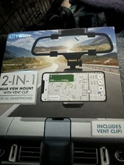 Rear View Mount And Vent Clip 