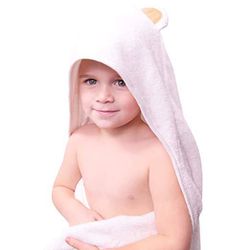 Luxury Baby Bath Towel & Washcloth Set - Premium Soft Organic Baby Towel With Hoodie - for Baby, Toddler, Infant - Boy and Girl - (35 x 35 inch)