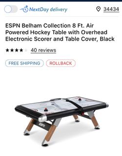 ESPN 8’ Air Powered Hockey Table
